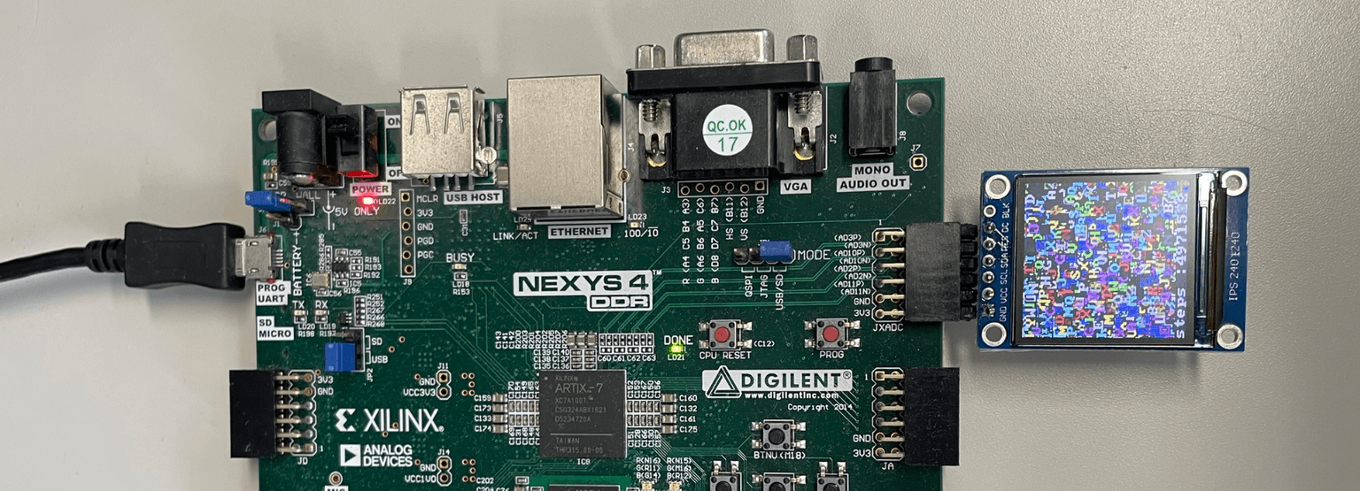 FPGA Display Outpu Example Photo